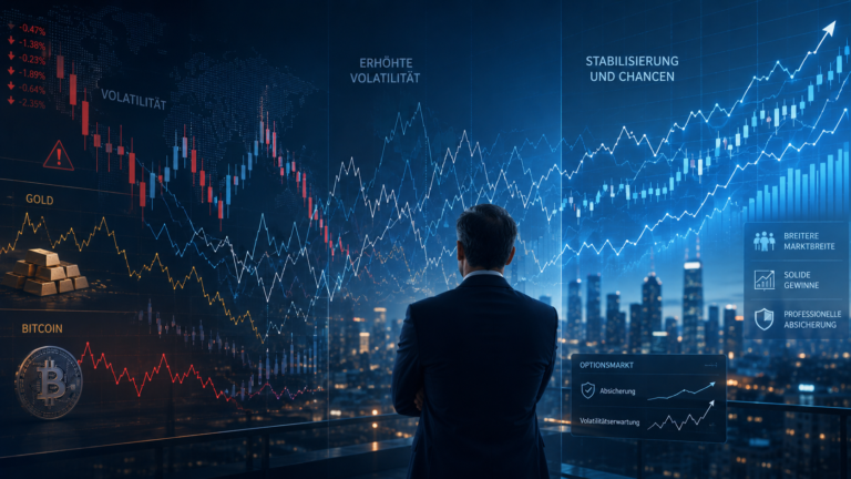 Börsenausblick 2026 zu Aktien, Gold, Bitcoin und steigender Volatilität